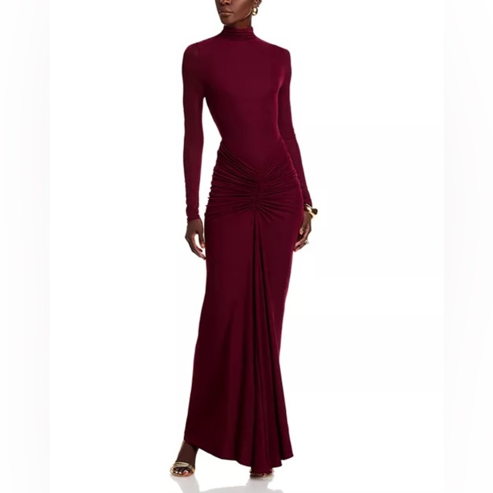 Ronny Kobo Collection Burgundy Maxi Dress